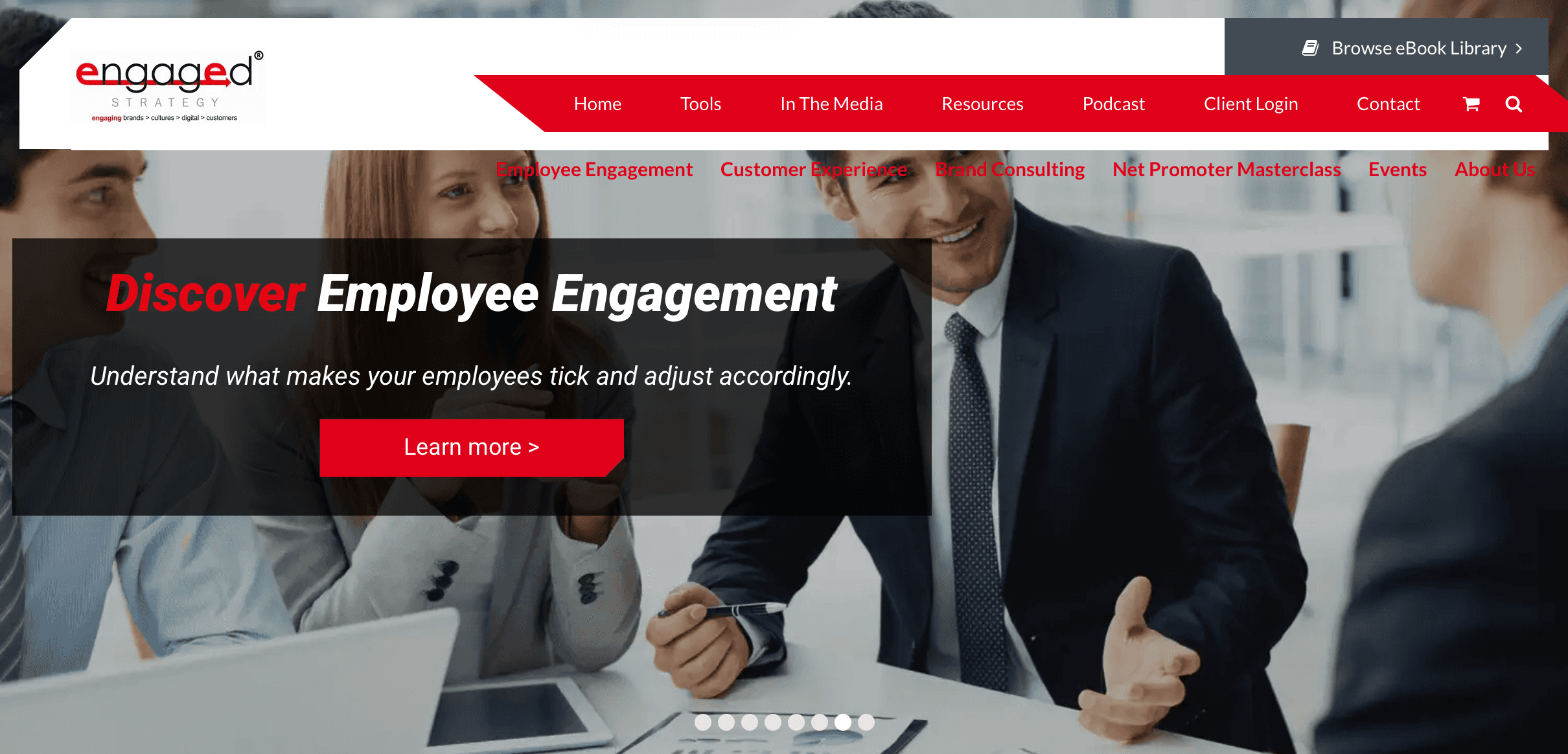 Engaged Strategy website designed by iOVA Communications